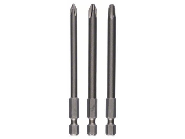 3-delni komplet vijačnih nastavkov Extra-Hart PH1; PH2; PH3; 152 mm