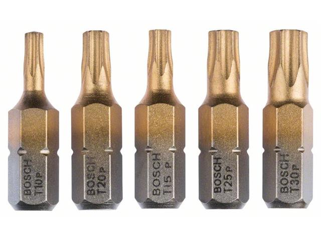 5-delni komplet vijačnih nastavkov Max Grip (Torx®) T 10; T 15; T 20; T 25; T 30; 25 mm