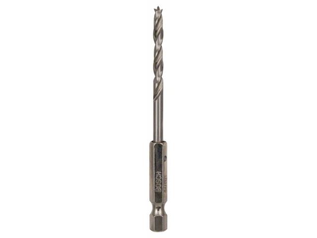 Spiralni sveder za les, 1/4 šesterorobo steblo 4 x 43 x 88 mm