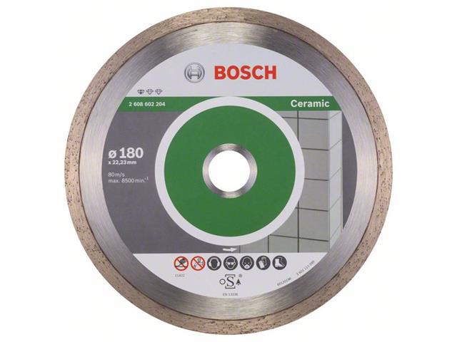 Diamantna rezalna plošča Bosch Standard for Ceramic, Dimenzije: 180x22,23x1,6x7mm, 2608602204