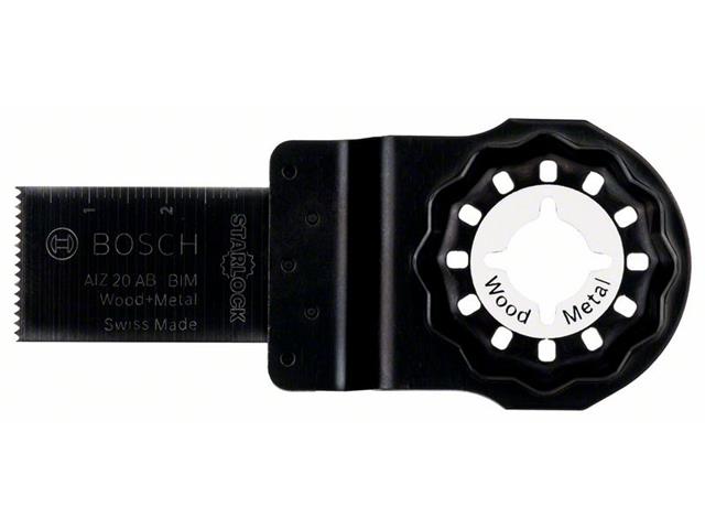 BIM Potopni žagin list Bosch AIZ 20 AB, Wood and Metal, Pakiranje: 4kos, Dimenzije: 20x30mm, 2608661640