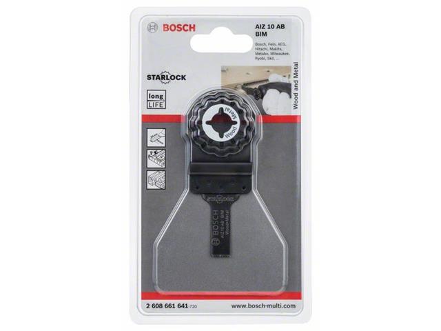 BIM Potopni žagin list Bosch AIZ 10 AB, Wood and Metal, Dimenzije:10x20mm, 2608661641