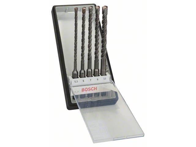 5-delni komplet udarnih svedrov Bosch Robust Line SDS-plus-5, Dimenzije: 5,5,6,7,8,10 x 165mm