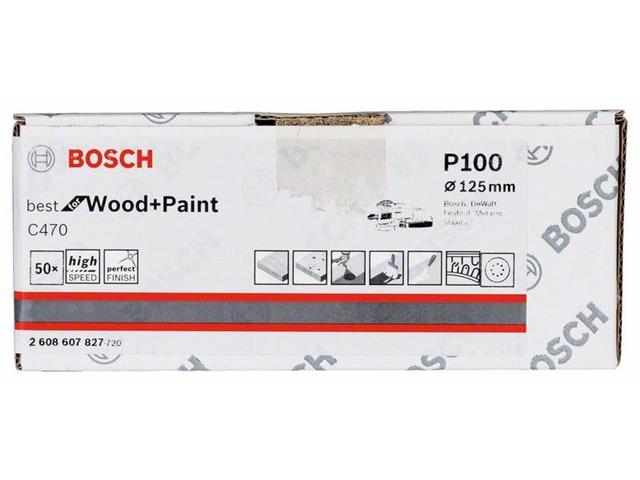 Brusilni list C470 Bosch, 125mm, 100, 2608607827