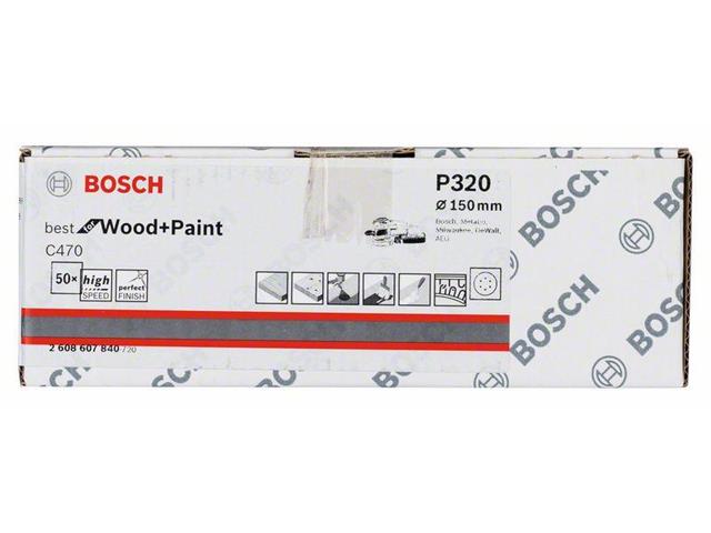 Brusilni list C470, pakiranje po 50 kosov 150 mm, 320