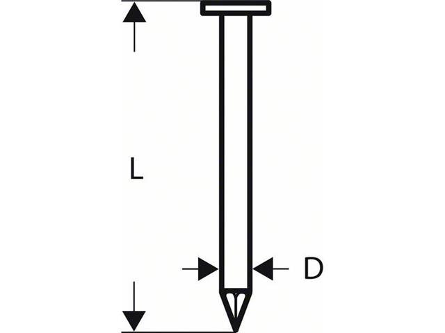 Žeblji v traku z okroglo glavo SN21RK 80 3,1 mm, 80 mm, svetlo, gladko