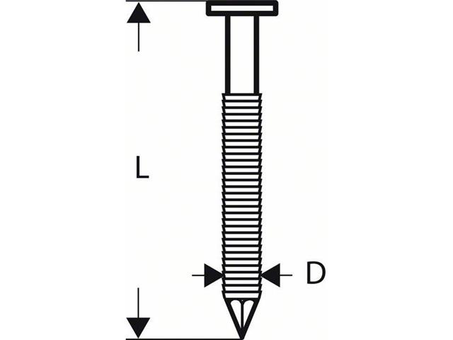 Žeblji v traku z okroglo glavo SN21RK 60RG 2,8 mm, 60 mm, pocinkano, žlebasto