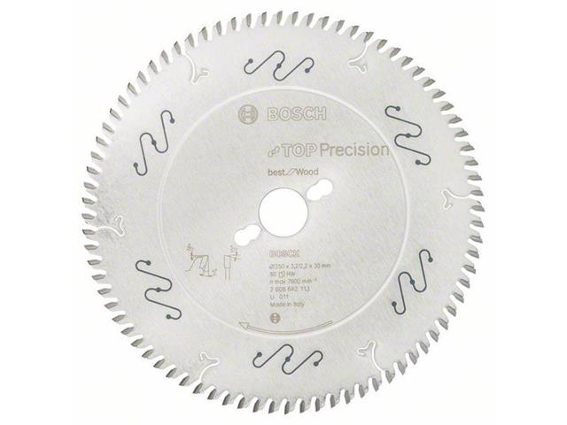 List krožne žage Top Precision Best for Wood 250 x 30 x 3,2 mm, 80