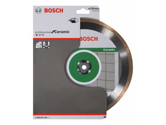 Diamantna rezalna plošča Bosch Standard for Ceramic, Dimenzije: 230x25,40x1,6x7mm, 2608602538