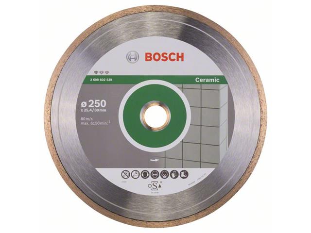 Diamantna rezalna plošča Bosch Standard for Ceramic, 250x30/25,40x1,6x7mm, 2608602539