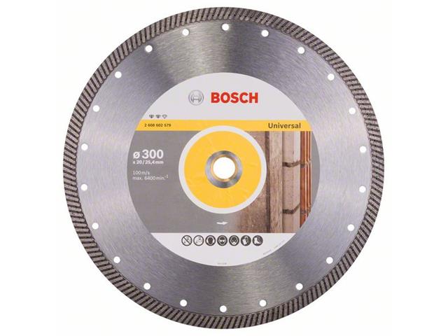 Diamantna rezalna plošča Bosch Expert for Universal Turbo,Dimenzije: 300x20/25,40x2,2x12mm, 2608602579