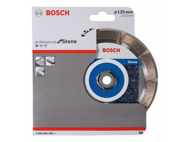 Diamantna rezalna plošča Bosch Standard for Stone, Dimenzije: 125x22,23x1,6x10mm, 2608602598