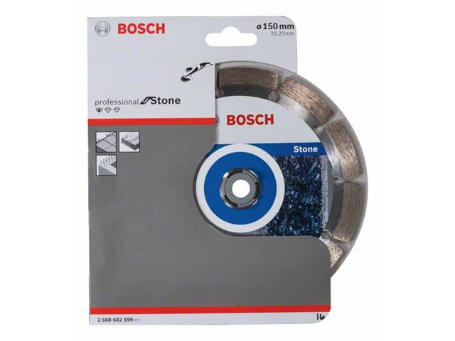 Diamantna rezalna plošča Bosch Standard for Stone, Dimenzije: 150x22,23x2x10mm, 2608602599