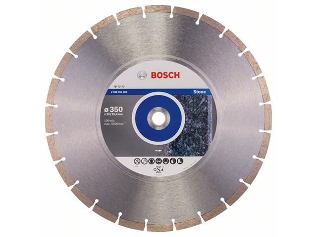 Diamantna rezalna plošča Bosch Standard for Stone, Dimenzije: 350x20/25,40x3,1x10mm, 2608602603