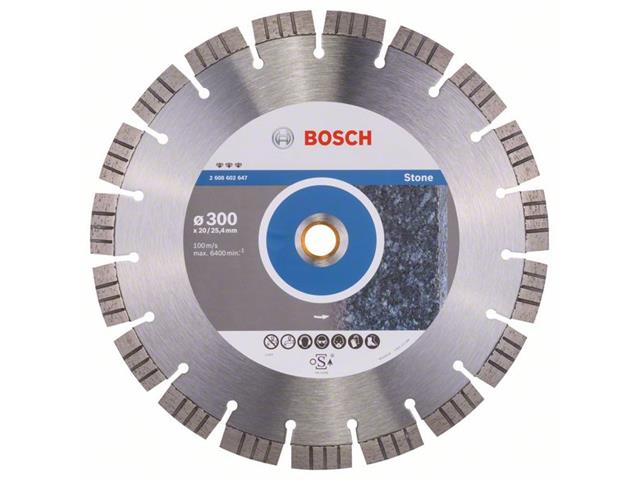 Diamantna rezalna plošča Bosch Best for Stone, Dimenzije: 300x20/25,40x2,8x15 mm, 2608602647