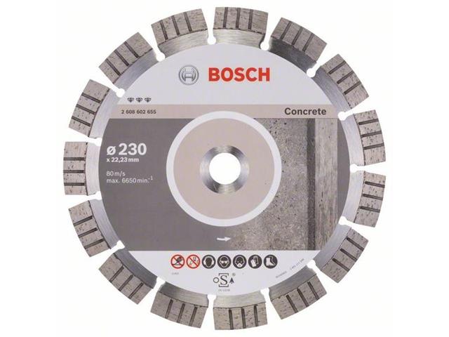 Diamantna rezalna plošča Bosch Best for Concrete 230x22,23x2,4x15mm, 2608602655