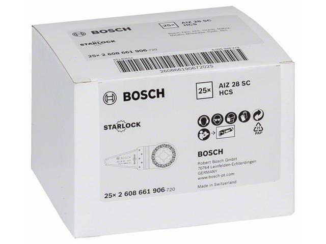 Univerzalni rezalnik fug iz hitroreznega jekla Bosch AIZ 28 SC, Pakiranje: 25kos, Dimenzije: 28x40mm, 2608661906