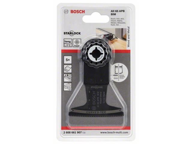 BIM Potopni žagin list Bosch AII 65 APB, Wood and Metal, Pakiranje: 5kos, Dimenzije: 40x65mm, 2608661907