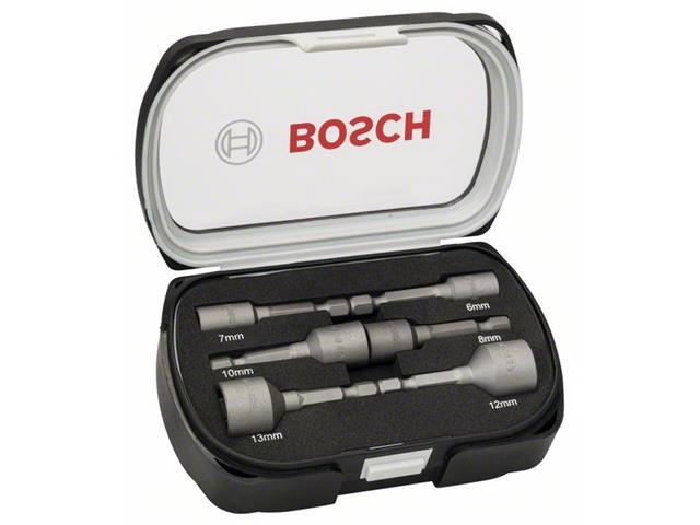 6-delni komplet natičnih ključev Bosch, Dolžina: 50 mm, Dimenzije: 6, 7, 8, 10, 12, 13 mm,2608551079