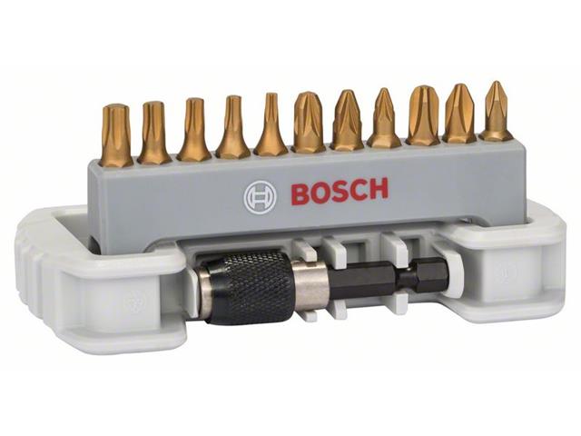 11-delni komplet vijačnih nastavkov, vključno z držalom PH1; PH2; PH3; PZ1; PZ2; PZ3; T10; T15; T20; T25; T30; 25 mm