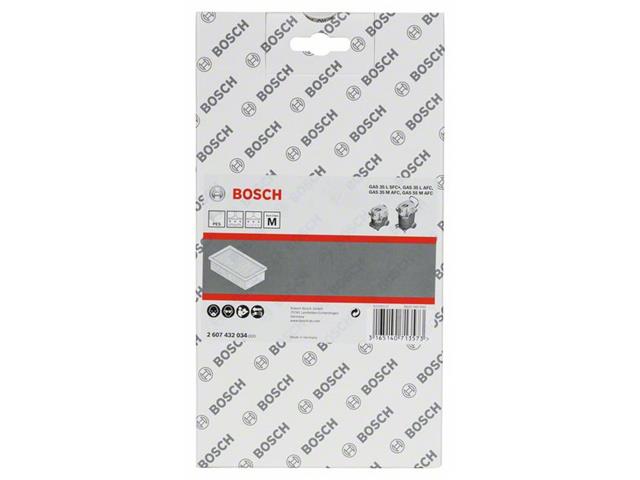 Plosko naguban filter iz poliestra za Bosch, Velikost: 6150 cm2, Dimenzije: 240x140x56mm, 2607432034