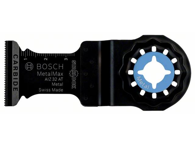 Carbide Potopni žagin list Bosch AIZ 32 AT, Metal, Pakiranje: 5kos, Dimenzije: 40x32mm, 2608662033