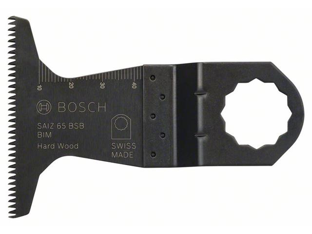 Bimetalen potopni žagin list Bosch SAIZ 65 BSB, Hard Wood, Dimenzije: 40x65mm, Pakiranje: 25kos, 2608662037