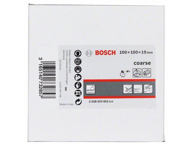 Lamelni brusilni kolut Bosch s flisom, Dimenzije: 19 mm, 100 mm, 100 mm, Zrnatost: Grobo, 2608000602