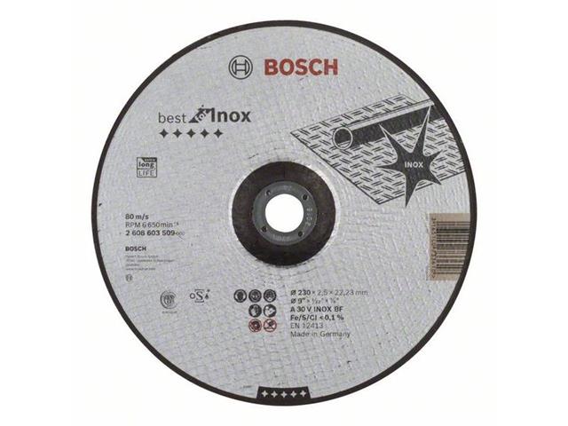 Kolenasta rezalna plošča Best for Inox A 30 V INOX BF, 230 mm, 2,5 mm