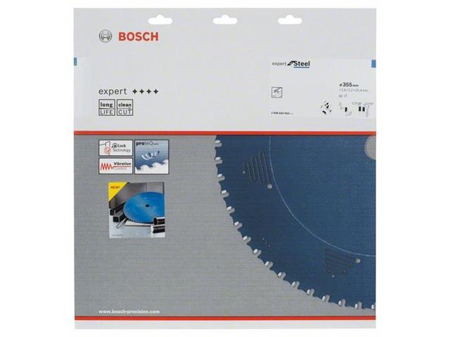 List za krožno žago Bosch Expert for Steel, 355 x 25,4 x 2,6mm, 80, 2608643062