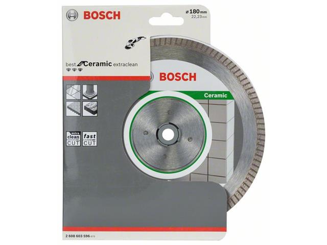 Diamantna rezalna plošča Bosch Best for Ceramic Extra-Clean Turbo, Dimenzije: 180 x 22,23 x 1,6 x 7 mm