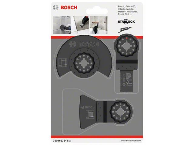 3-delni komplet za ploščice Bosch AIZ 20 AB; ATZ 52 SC; ACZ 85 LMT, 2608662342