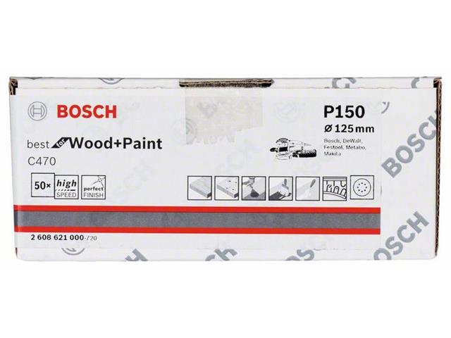 Brusilni list C470 Bosch, 125mm, 150, 2608621000