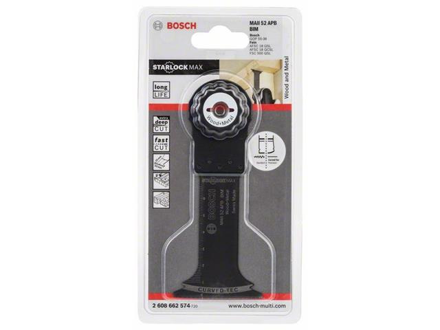 BIM Potopni žagin list Bosch MAII 52 APB, Wood and Metal, Dimenzije: 52x70mm, 2608662574