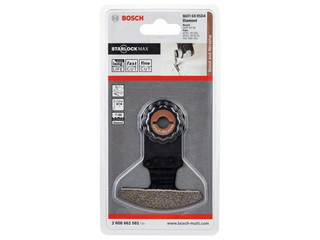 Segmentni žagin list Bosch Diamant-RIFF, MATI 68 RSD4, Dimenzije: 68x10mm, 2608662581