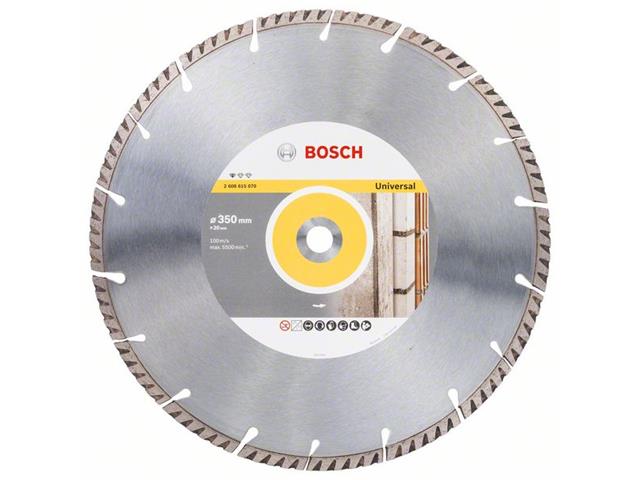Diamantna rezalna plošča Bosch Standard for Universal, Dimenzije: 350x20x3.3x10mm, 2608615070