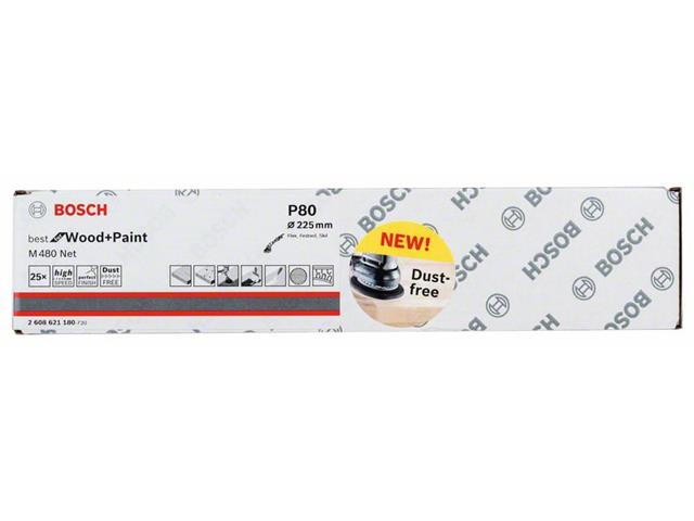 Brusni papir Bosch, 225mm, Zrnatost: 80, Pakiranje: 25kos, 2608900707