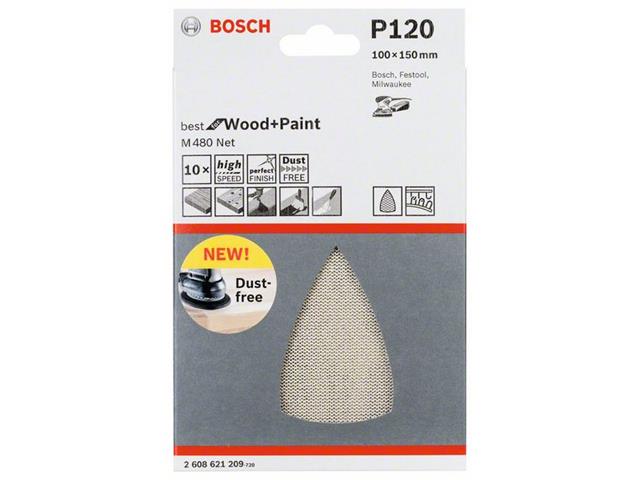 Brusilni list Bosch, Dimenzije: 100x150 mm, Zrnatost: 120, 2608621209