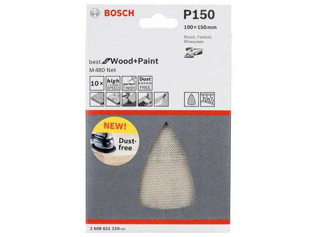 Brusilni list Bosch, Dimenzije: 100x150 mm, Zrnatost: 150, 2608621210