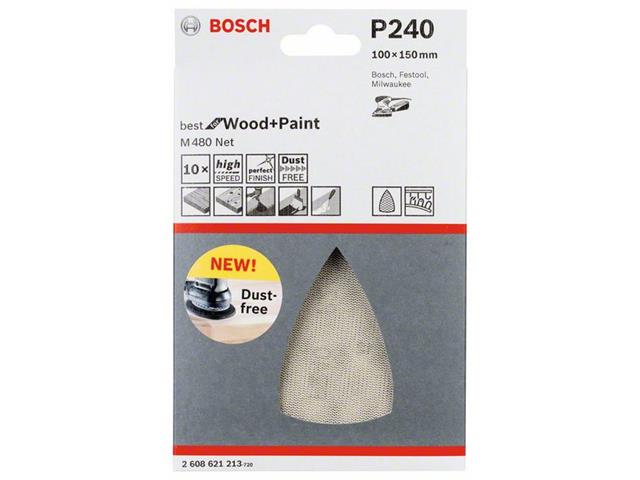 Brusilni list Bosch, Dimenzije: 100x150 mm, Zrnatost: 240, 2608621213
