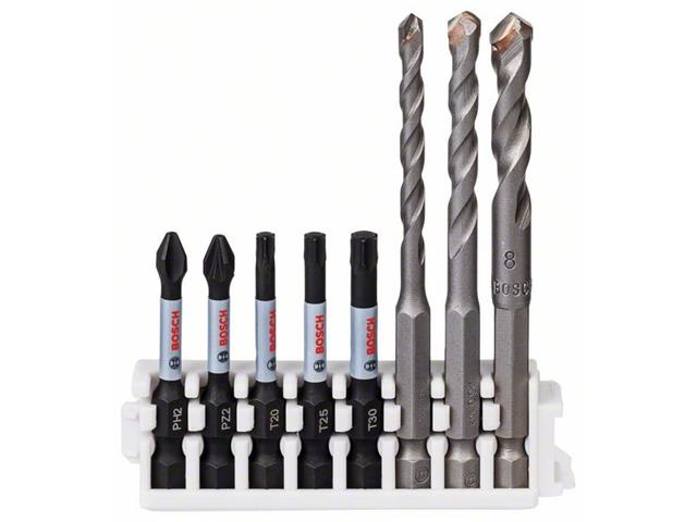 Hex-9 Ceramic 5, 6, 8 mm, vijačni nastavek Bosch Impact Power, Dimenzije: 50 mm PH2, PZ2, T20, T25, T30