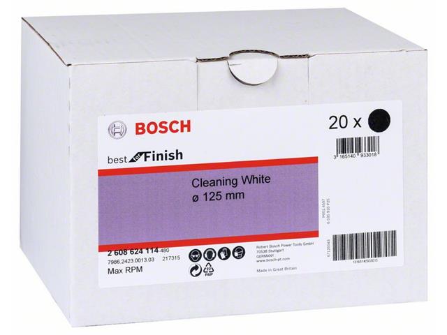 Flis, čistilna plošča Bosch, 125 mm 2608624114