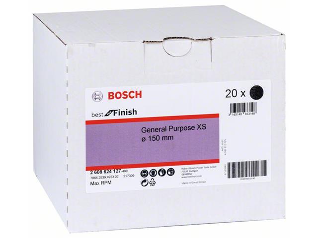 Flis Bosch, zelo fina zrnatost Very fine GP, plošča 150mm, 2608624127