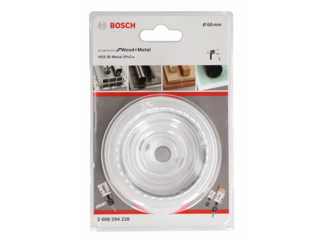 HSS BiM kronska žaga za izrezovanje lukenj Bosch za les in kovino, Dimenzije: 68x44mm, 2608594228