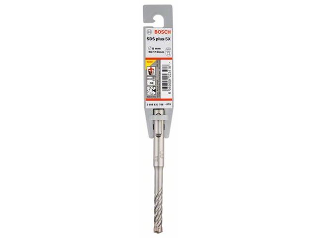 Udarni sveder Bosch, SDS-plus-5X, Dimenzije: 8x50x110mm, 2608833788