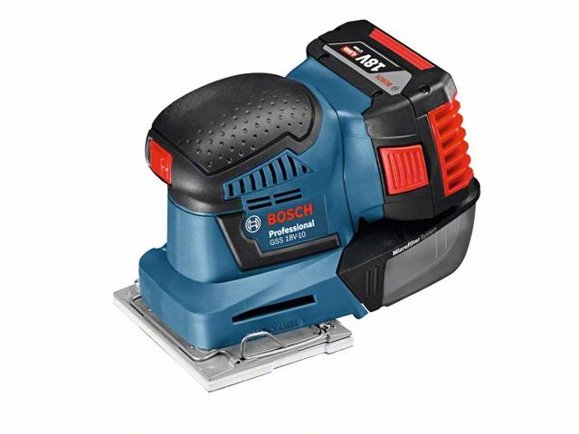 Akumulatorski vibracijski brusilnik Bosch GSS 18V-10v L-BOXX, 18V, 1.6mm, 1.7kg, 06019D0201